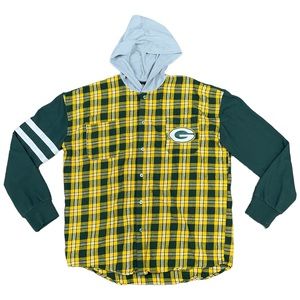 NFL TEAM APPAREL Green Bay Packers Hoodie Sweatshirt Mens L GBP 1919 Football